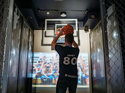 The story of Estonian sport, exhibition view. Courtesy of Estonian Sports and Olympic Museum