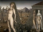 L'Appel de la Nuit [The Call of the Night], 1938, Paul Delvaux, Oil on canvas 110.00 x 145.00 cm, © National Galleries of Scotland