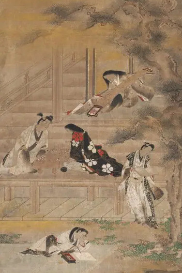 Attributed to Iwasa Matabei, The four accomplishments, c. 1620–50. Courtesy of Cleveland Museum of Art