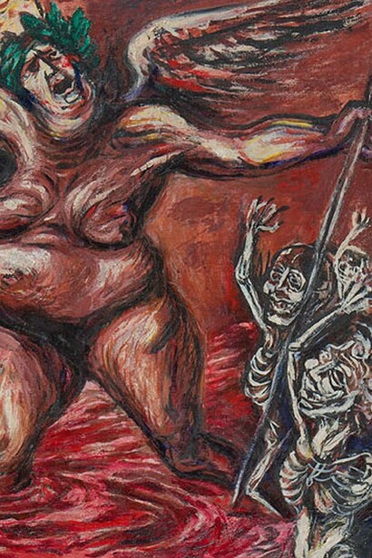 Detalle de "La victoria", de José Clemente Orozco, 1944