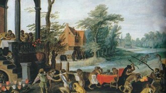 Satira della Tulipomania (1640)di Jan Brueghel the Younger