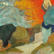 Paul Gauguin, Lavanderas en Arlés, 1888. Cortesía del Museo de Bellas Artes de Bilbao