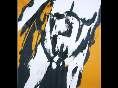 Judit Reigl, Homme Jaune, 1967. Courtesy of Musée d'Art moderne de la Ville de Paris
