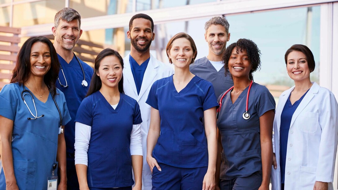 Some staff members of the NHS in the UK