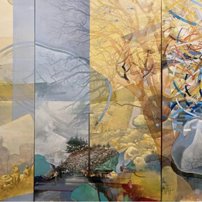 Adrian Johnston, How fragile, triptych (detail). Courtesy of Momentum Gallery