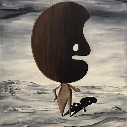 Hello
2019
acrylic on canvas 150 x 120 cm