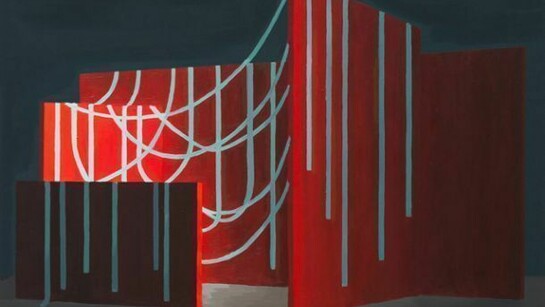 Série Nature morte d'espaces 5 (Aprile), 2013, Peinture à l'huile sur bois, Pièce unique, Courtesy galerie Cortex Athletico, Bordeaux-Paris