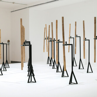 Kader Attia, Un descenso al Paraíso, vista de exhibición. Cortesía del Museo Amparo