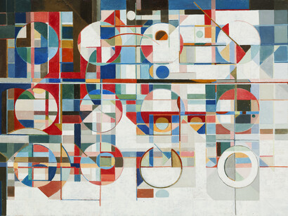 Maurice Golubov, Untitled (#13411), c.1970. Oil on canvas, 25 x 34 in. Courtesy of the artist and LewAllen Galleries