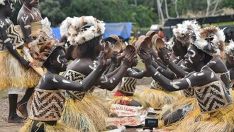 Tribe dawning traditional body art