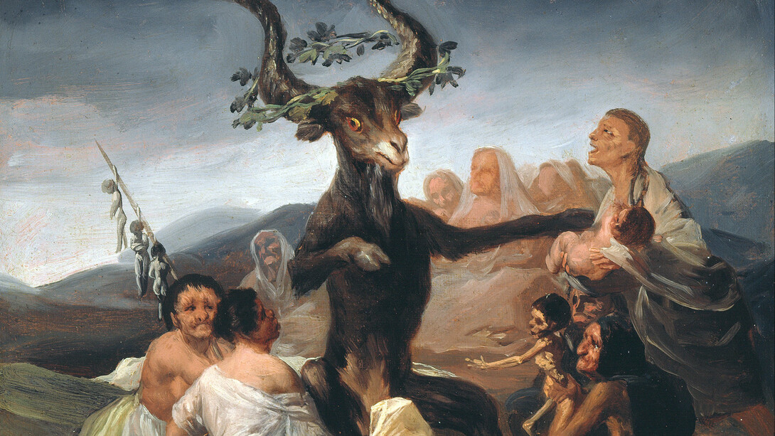 Detalle de «El aquelarre» (1798), Goya