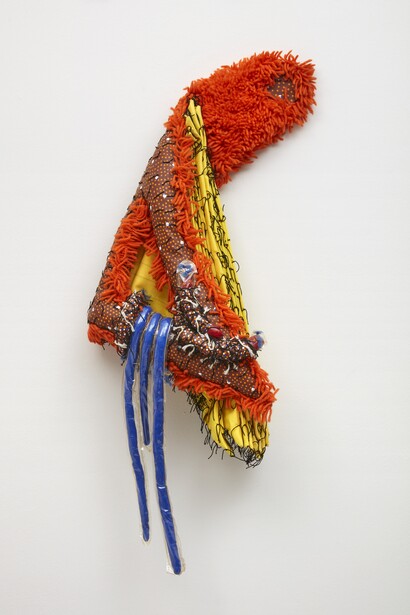 Franklin Williams, Three blue fingers, 1969. Courtesy of Parker Gallery