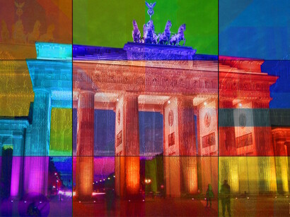 Art Berlin Brandenburg Gate PLATUX Foto Art - Logo