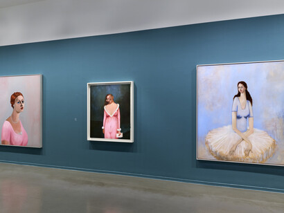 George Condo, vue de l'exposition. Avec l'aimable autorisation du Musée d'Art moderne de la Ville de Paris