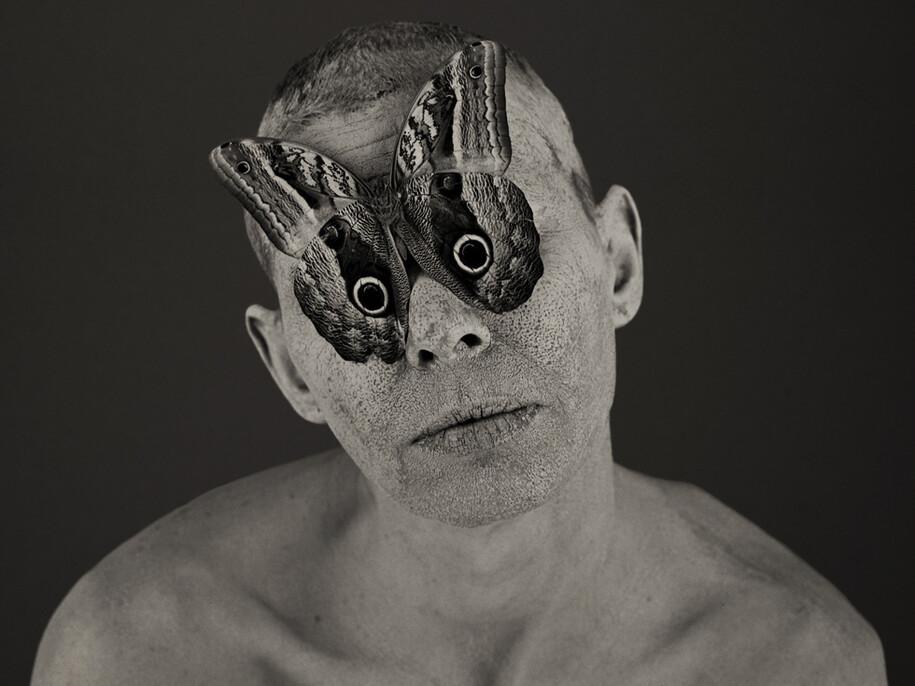 Roberto Kusterle, Lenti a contatto, 2003, fotografia ai sali d’argento su carta baritata, 200 x 200 mm