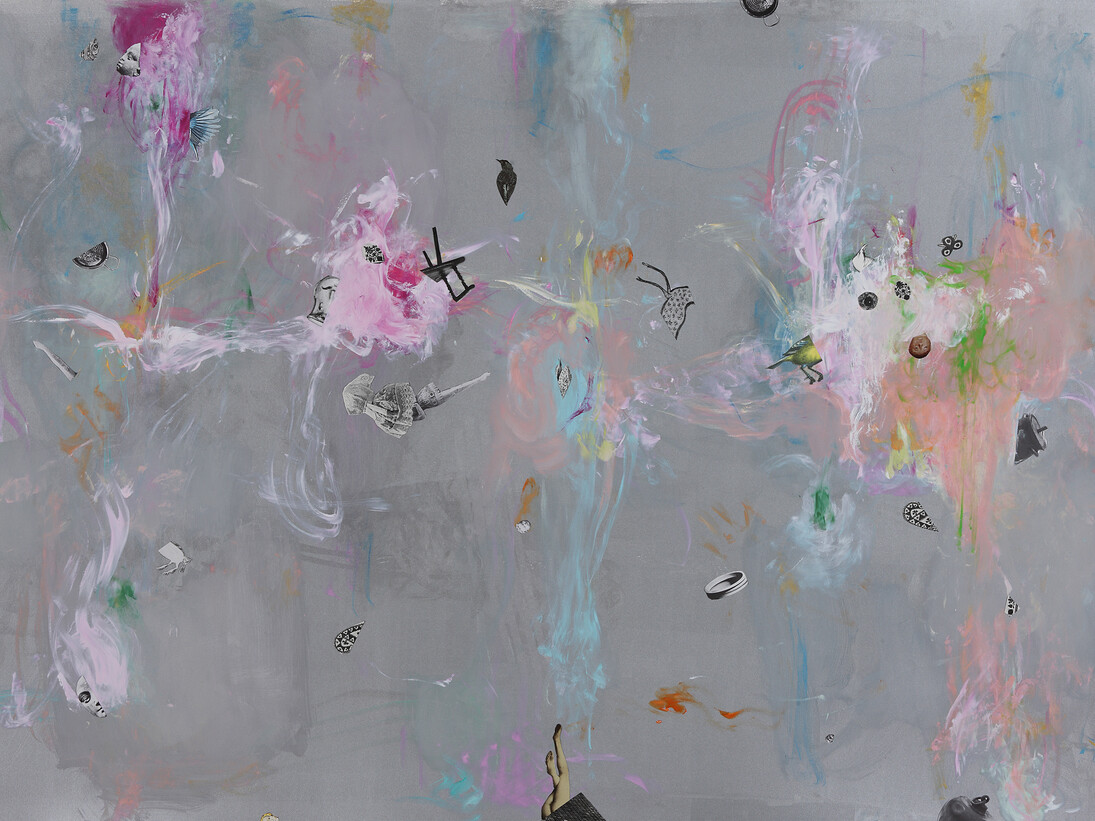 Gert & Uwe Tobias, Untitled, 2014, collage, 102 x 152.5 cm, 40 1/8 x 60 1/8 inches, Photo Alistair Overbruck, © Gert & Uwe Tobias, courtesy Maureen Paley, London 