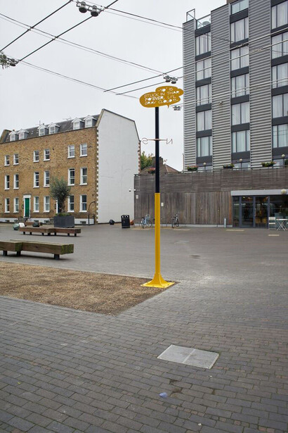 Charlie Godet Thomas, Cloud Study, 2017. Commission for Sculpture At Bermondsey Square, London. Photographer Jonathan Bassett. Image courtesy Vitrine.