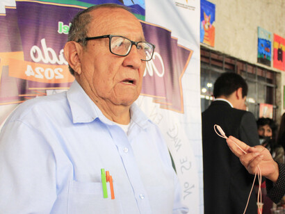 Adolfo Centi, productor y empresario de productos de maíz morado. Arequipa, Perú. Fotografía de Christiam Ojeda Valenzuela