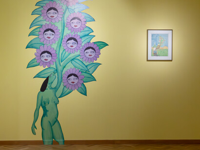 Abbès Saladi, l'odyssée mystique, exhibition view. Courtesy of Comptoir des Mines Galerie