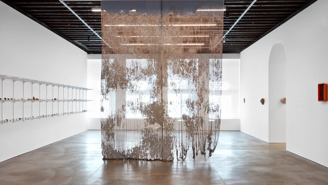 Edith Dekyndt, Notes on what is what, exhibition view. Courtesy of Marian Goodman Gallery 