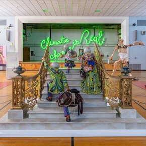 Various artists, The campus, exhibition view. Courtesy of kaufmann repetto. Photos by Yael Eban and Matthew Gamber