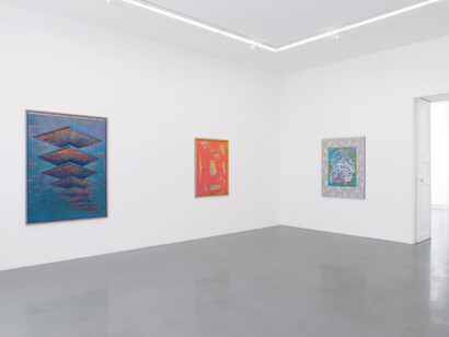 Zach Harris, Exhibition view. Courtesy of Perrotin Paris