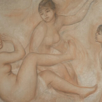 Auguste Renoir, Trois baigneuses au bord de l'eau, vers 1881 - 1882. Avec l'aimable autorisation du musée d'Orsay