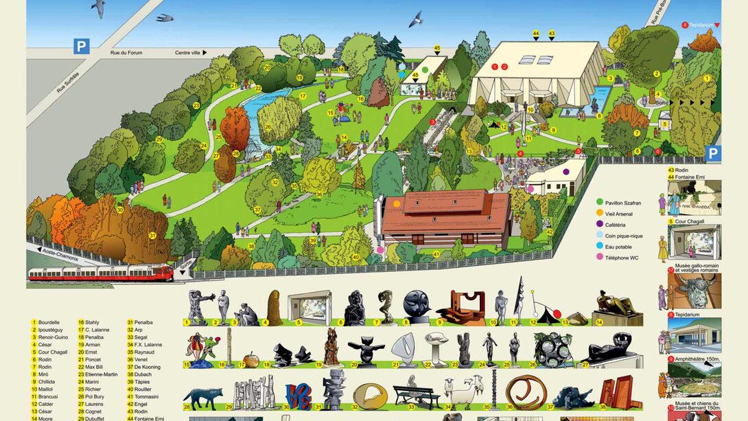Parc de la Fondation. Courtesy of Fondation Pierre Gianadda