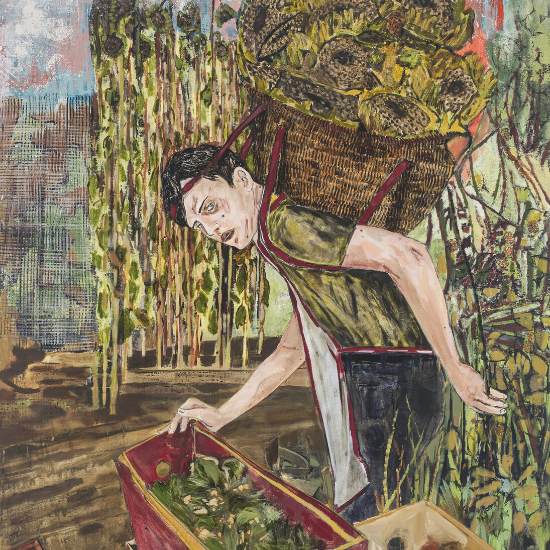 Hernan Bas, “Ripe”, 2015, Acrylic on linen, 152,4 x 121,9 cm / 60 x 48 inches, Photo: R. H. Hensleigh, Courtesy Galerie Perrotin