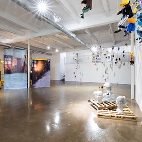 Daniel Arturo Almeida and Adrian Edgard Rivera, The elephant never forgets, exhibition view. Courtesy of Locust Projects