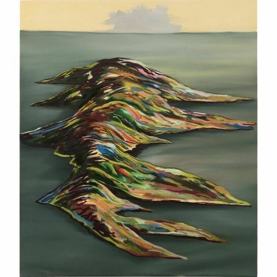 Paul Branca, Isola, 2013, oil on canvas, 21 x 18 in. Courtesy Scaramouche, NY.