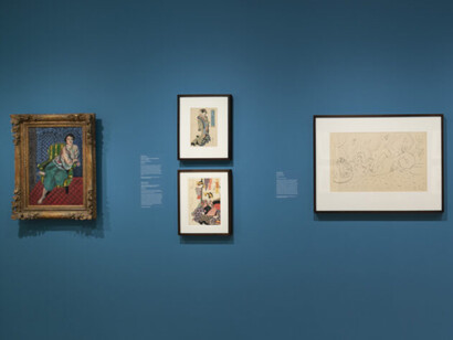 Various artists, The art of pattern: Henri Matisse and japanese woodcut artists, exhibition view. Courtesy of The Baltimore Museum of Art