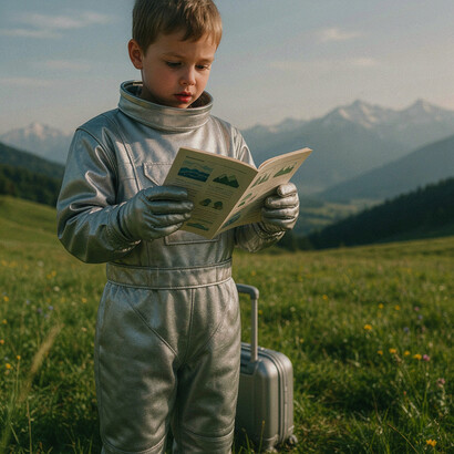 Per i piccoli viaggiatori spaziali, la Terra è ancora un pianeta da conoscere attraverso immagini, istruzioni e informazioni raccolte prima della partenza
