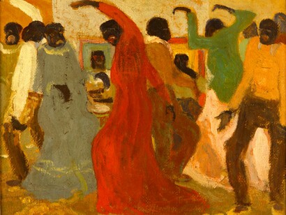 Pedro Figari (1861-1939) retrató en sus cuadros muchas escenas de candombe 