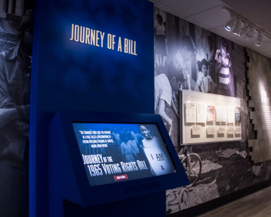 Civil Rights, Exhibition view. Courtesy of LBJ Presidential Library