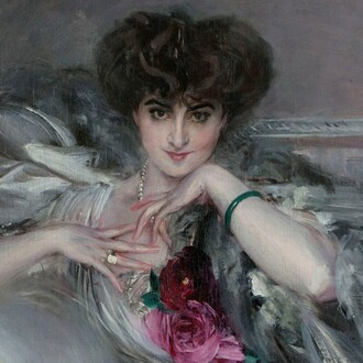 Giovanni Boldini, Ritratto della principessa Radziwill, olio su tela, 82 x 91 cm. Collezione privata. Courtesy of Palazzo Martinengo