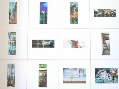 Installation View, omote-gami, 2005-2006, double exposure photography [c-prints] (detail). Printed in "Omotegami”, Shichosha, 2008. © Gozo Yoshimasu and Shichosha