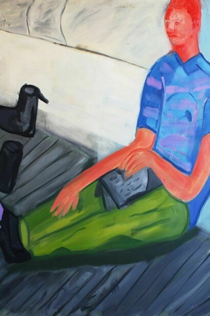 Shaun Ellison, “Prague Wedding”, 74” by 72”, oil on canvas, 2013. Copyright: Shaun Ellison. Courtesy: Anna Zorina Gallery, New York City