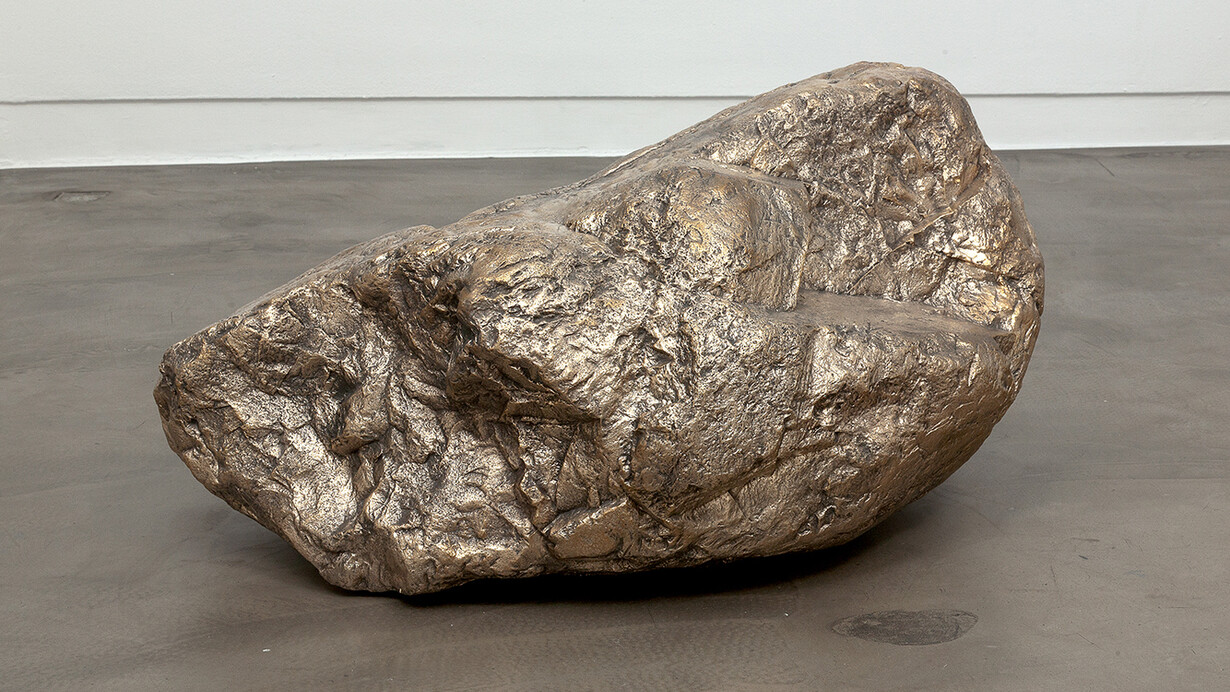 Anya Gallaccio, forever changes, 2011, bronze , 39 3/8 x 27 9/16 x 18 1/2 in. Courtesy of the artist, Annet Gelink Gallery, Amsterdam, Blum & Poe, Los Angeles, New York & Tokyo, Lehmann Maupin, New York & Hong Kong and Thomas Dane Gallery, London.