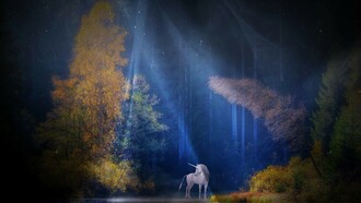 Unicorno, mitico animale, piccolo e umile, vince sulla fluidità inconsistente del nemico grazie alla proiezione solida della sua secrezione vitale al centro della testa