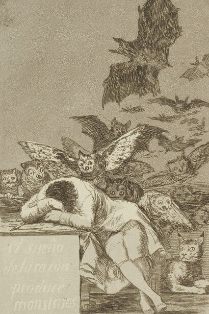 Francisco de Goya, Capricho 43: El sueño de la razón produce monstruos, 1799