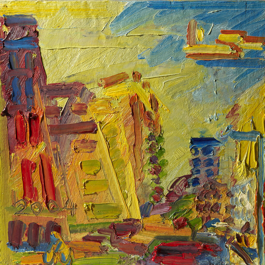 Frank Auerbach, Mornington Crescent, Summer Morning II