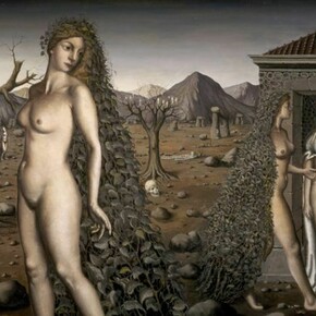 L'Appel de la Nuit [The Call of the Night], 1938, Paul Delvaux, Oil on canvas 110.00 x 145.00 cm, © National Galleries of Scotland