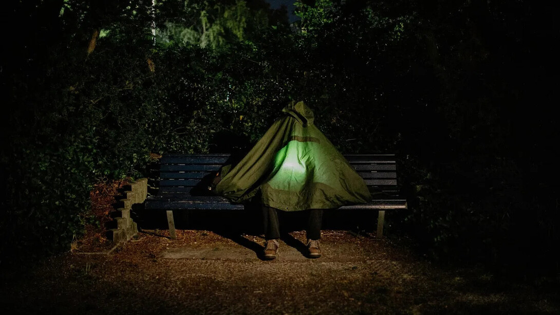 Homeless in the city, artwork in exhibition. Courtesy of Amsterdam Museum