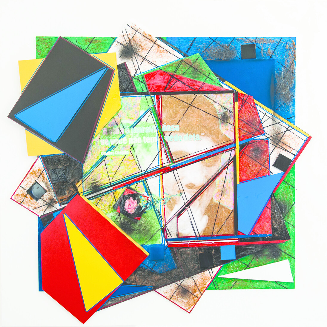 Giovanbattista Pastorelli, Senza Titolo, tecnica mista, 90x90 cm