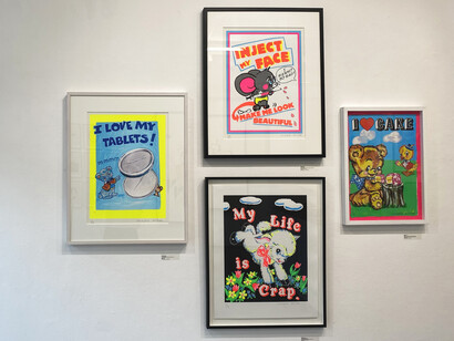 The ArcherLebourgeoisMichaelsPopeSmallhornWilson Show, exhibition view. Courtesy of Jealous Gallery 