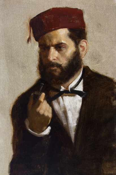 Rolf Hellem, The turk. Courtesy of The Grenning Gallery