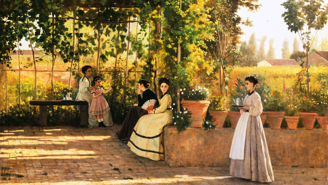 Silvestro Lega - Il pergolato
