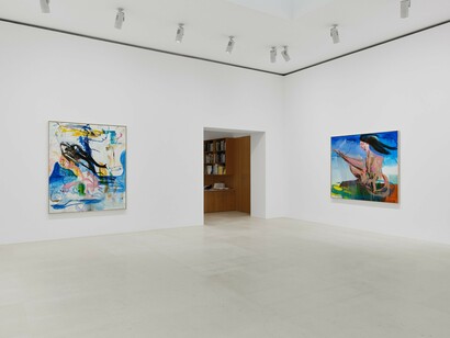 Albert Oehlen, Endless summer, vue de l'exposition. Avec l'aimable autorisation de Gagosian