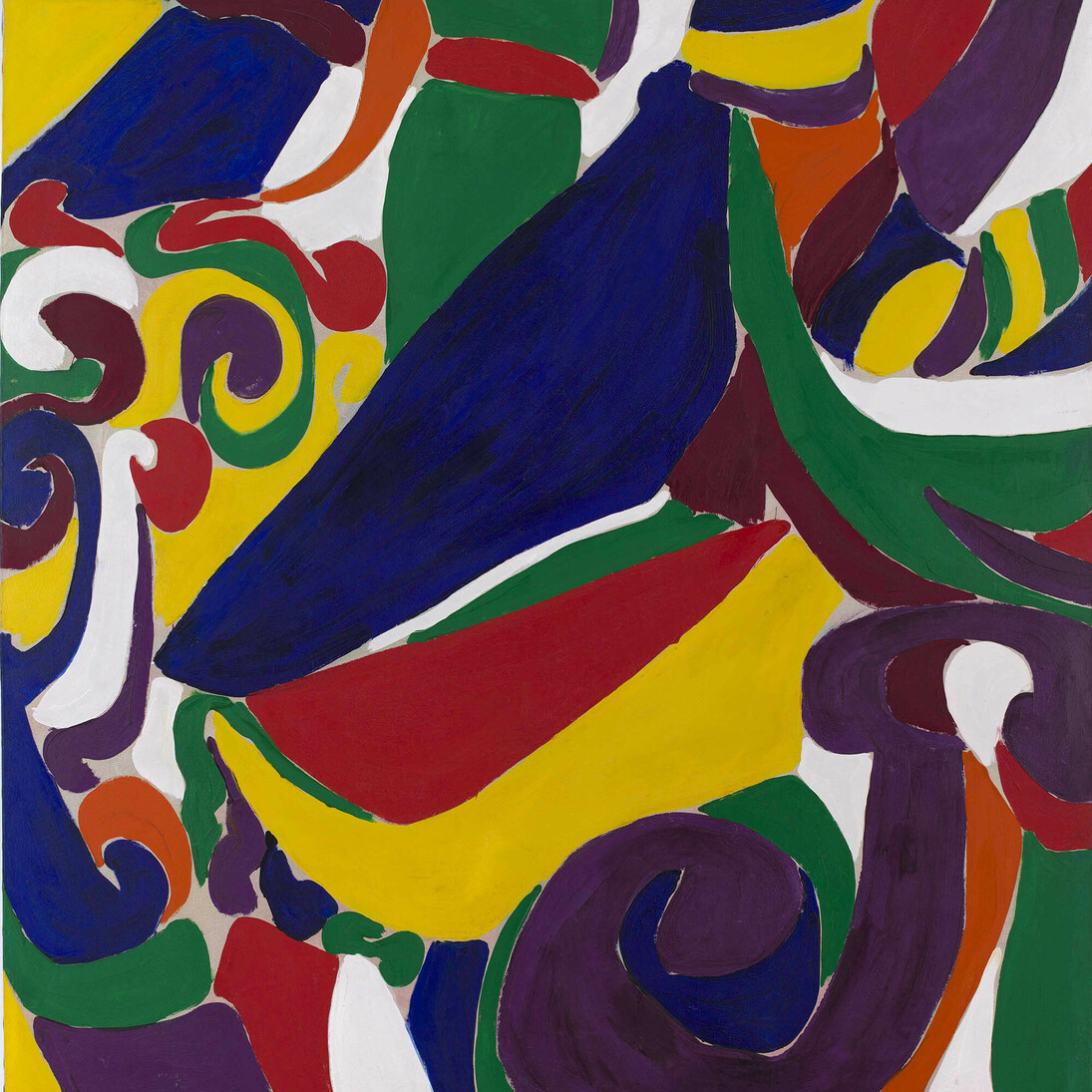 Alain Jacquet, Bonne Sainte Fainéante protectrice des paresseux, 1962, Huile sur toile / Oil on canvas, 204 x 192 cm / 80 3/8 x 74 3/4 in. Courtesy Comité Jacquet et Galerie GP & N Vallois, Paris. Photo : Fabien Jacquet